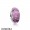 Pandora Touch Of Color Charms Purple Effervescence Charm Murano Glass Clear Cz