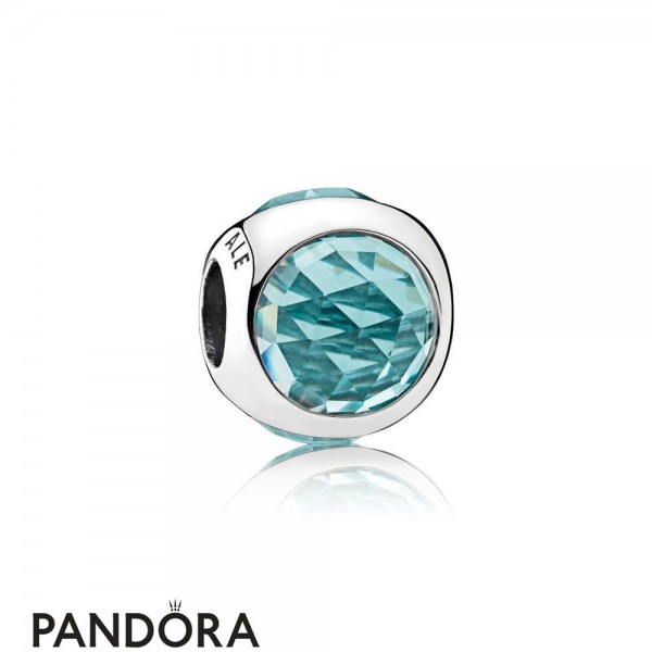 Pandora Touch Of Color Charms Radiant Droplet Charm Icy Green Crystals
