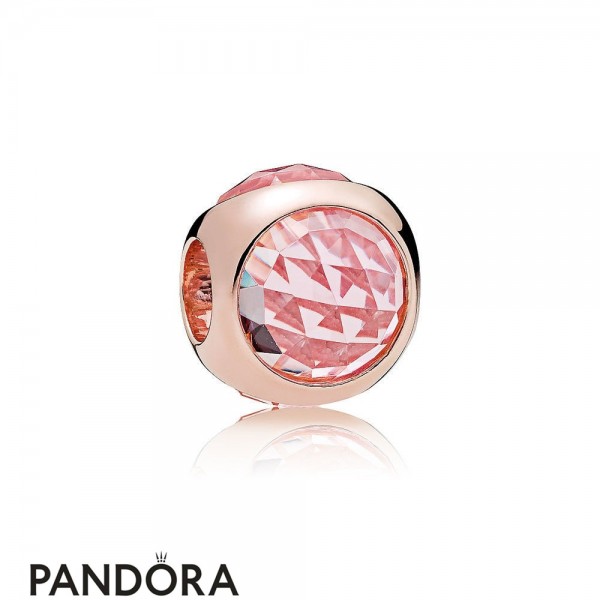 Pandora Touch Of Color Charms Radiant Droplet Charm Pandora Rose Pink Mist Crystals