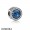 Pandora Touch Of Color Charms Radiant Hearts Charm Moonlight Blue Crystal Clear Cz