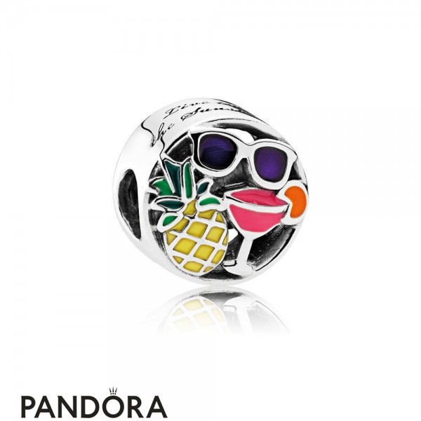 Pandora Vacation Travel Charms Summer Fun Charm Mixed Enamel