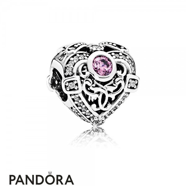 Pandora Valentine's Day Charms Opulent Heart Orchid Clear Cz