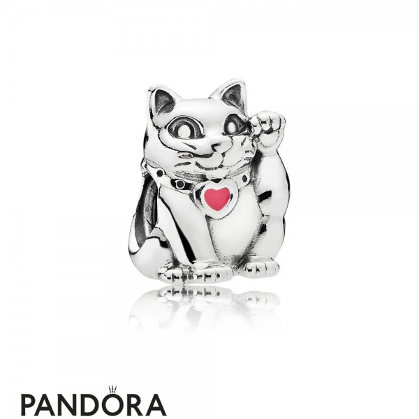 Women's Pandora Jewelry Waving Cat Charm