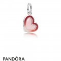 Women's Pandora Asymmetric Heart Of Love Hanging Charm