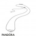 Women's Pandora Asymmetric Hearts Of Love Necklace