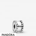 Women's Pandora Beaded Hearts Clip Charm