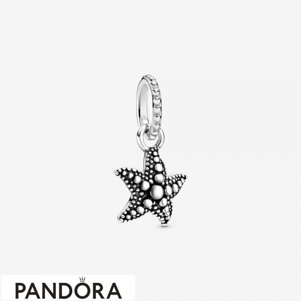 Women's Pandora Beaded Starfish Pendant