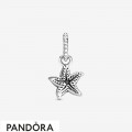 Women's Pandora Beaded Starfish Pendant