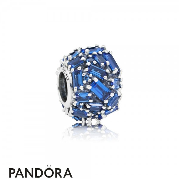 Women's Pandora Blue Chiselled Elegance Charm