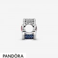 Women's Pandora Blue & Pink Fan Charm