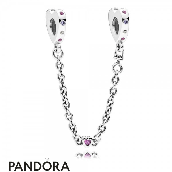 Women's Pandora Bright Hearts Safety Chain
