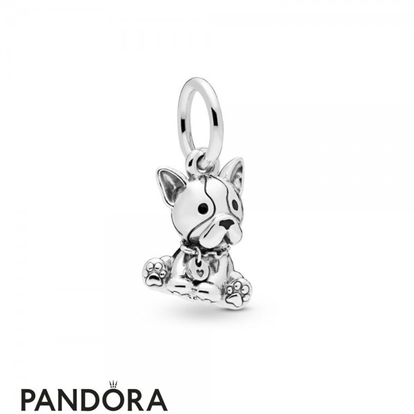 Women's Pandora Bulldog Puppy Dangle Charm
