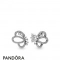 Women's Pandora Butterfly Outlines Earring Studs