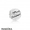 Women's Pandora Charm De Noel 2019 Merry Christmas In Silver