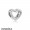 Women's Pandora Charm Heart Perled In Silver