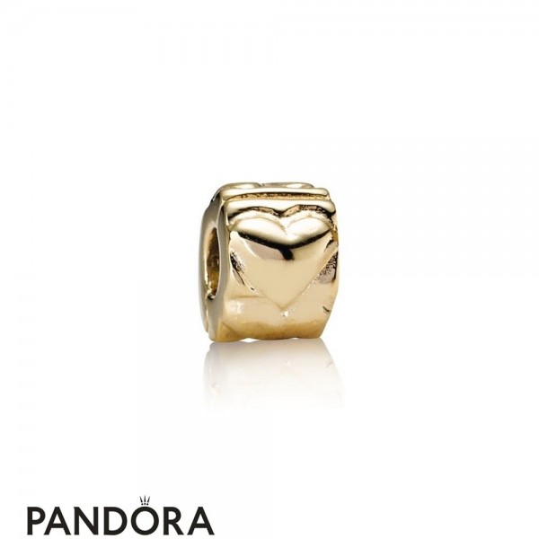 Pandora Collections Heart Clip 14K Gold