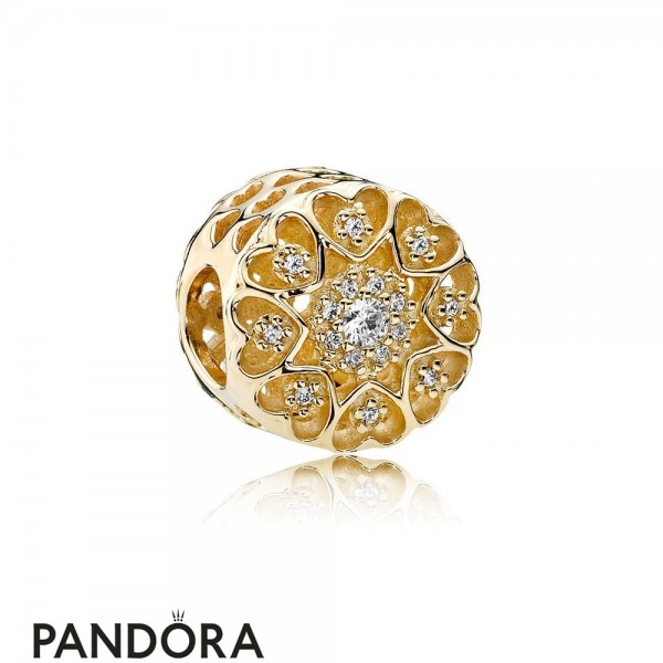 Pandora Collections Hearts Of Gold Charm 14K Gold