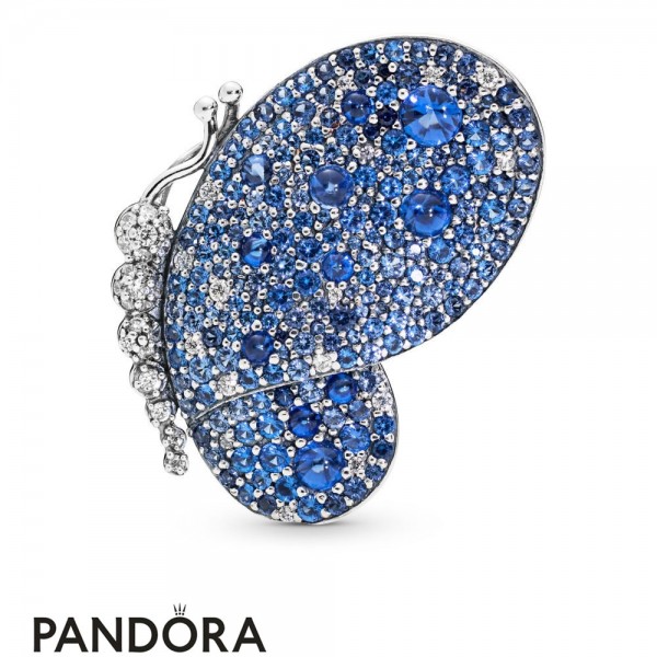 Women's Pandora Dazzling Blue Butterfly Brooch