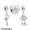 Women's Pandora Disney Pixar Toy Story Woody And Buzz Best Friend Charm Pack