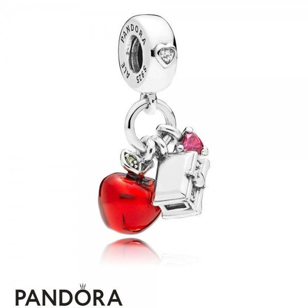 Women's Pandora Disney Snow White's Apple And Heart Hanging Charm