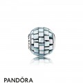 Pandora Essence Balance Charm Blue Grey Mother Of Pearl Mosaic