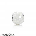 Pandora Essence Generosity Charm White Mother Of Pearl Mosaic