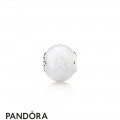 Pandora Essence Joy Charm Transparent White Enamel
