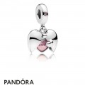 Women's Pandora Family Heart Hanging Charm