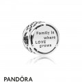 Women's Pandora Family Roots Openwork Charm