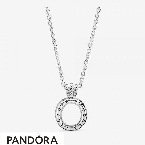 Pandora Floating Locket Crown O Necklace