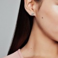 Women's Pandora Four Petal Flowes Earring Studs