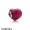 Women's Pandora Fuchsia Shape Of Love Charm Fuchsia Rose Crystal