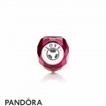 Women's Pandora Fuchsia Shape Of Love Charm Fuchsia Rose Crystal