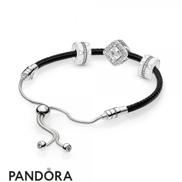 Women's Pandora Geometric Radiance Bracelet Set