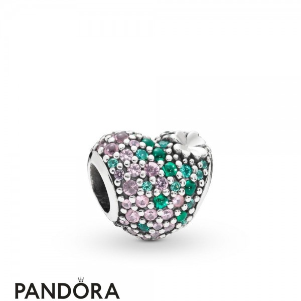 Women's Pandora Gleaming Lucky Four Leaf Clover Heart Charm