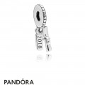 Women's Pandora Graduation Scroll Hanging Charm