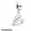 Women's Pandora Heart Paper Plane Hanging Charm