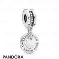 Women's Pandora Hold Your Heart Split Dangle Charm
