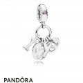 Women's Pandora I Love You Pendant Charm Fancy Fuchsia Pink Cz