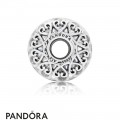 Women's Pandora Iridescent White Murano Glass Charm