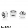 Women's Pandora Iridescent White Murano Glass Charm