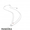 Women's Pandora Layered Heart Necklace