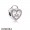 Women's Pandora Lock Your Promise Clip Fancy Fuchsia Pink Cz
