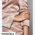 Women's Pandora Logo Bar Stacking Cz Ring