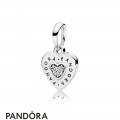 Women's Pandora Logo Heart Necklace Pendant