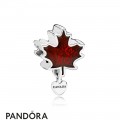 Women's Pandora Love Canada Charm Red Enamel