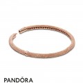 Women's Pandora Matte Brilliance Bangle Bracelet Pandora Rose