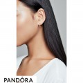 Women's Pandora Matte Brilliance Hoop Earrings Pandora Rose
