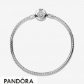 Pandora Moments Sparkling Crown O Snake Chain Bracelet