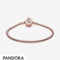 Pandora Moments Sparkling Crown O Snake Chain Cz Bracelet